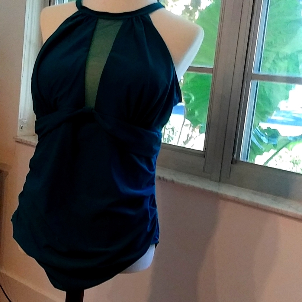 Teal Bathing Suit.  size 18W